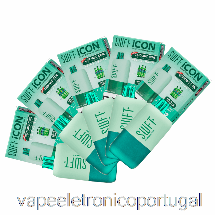 Vape Eletrônico [pacote Com 10] Swft Icon 7500 Display Inteligente Descartável
